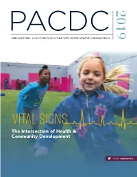 Vital Signs the Intersection of Health & Community Development