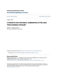Changes in Soil Microbial Communities After Long-Term Warming Exposure" (2019)
