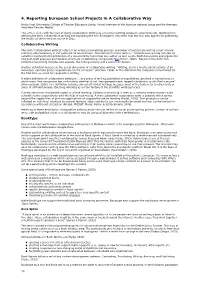 4. Reporting European School Projects in a Collaborative Way