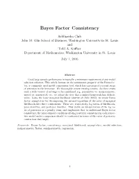 Bayes Factor Consistency