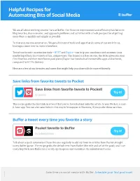 Helpful Recipes for Automating Bits of Social Media
