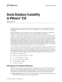 Oracle Database Scalability in Vmware® ESX Vmware ESX 3.5