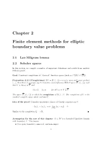 Chapter 2 Finite Element Methods for Elliptic Boundary Value Problems