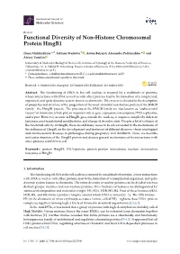 Functional Diversity of Non-Histone Chromosomal Protein Hmgb1