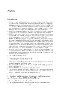 Introduction 1 Situating the Controlled Body 2 Bondage and Discipline, Dominance and Submission, and Sadomasochism (BDSM) At