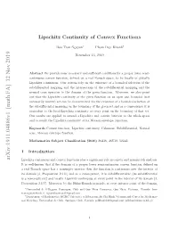 Lipschitz Continuity of Convex Functions