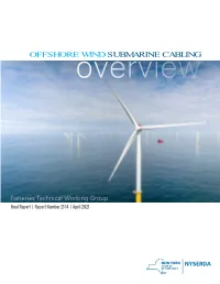 Offshore Wind Submarine Cabling Overview Fisheries Technical Working Group