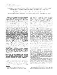 PHYLOGENY of PHOTOSYNTHETIC EUGLENOPHYTES BASED on COMBINED CHLOROPLAST and CYTOPLASMIC SSU Rdna SEQUENCE ANALYSIS1