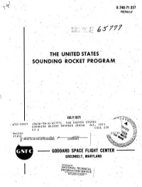 Typical Sounding Rocket Payload