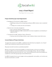 2015-2 Grant Report Final Report for G-2013-42911