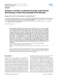 Analysis of Protein Complexes Through Model-Based Biclustering of Label-Free Quantitative AP-MS Data