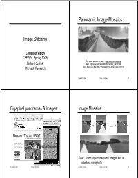 Image Stitching
