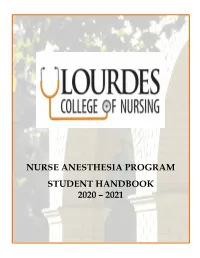 Nurse Anesthesia Program Students