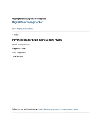 Psychedelics for Brain Injury: a Mini-Review