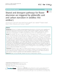 Shared and Divergent Pathways for Flower Abscission