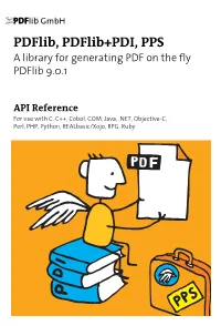 Pdflib API Reference 9.0.1