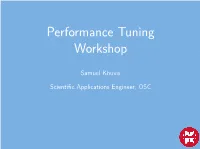 Performance Tuning Workshop