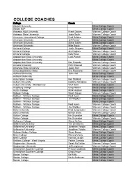 Reception Lists