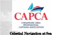 Celestial Navigation At