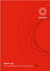 Devro Plc Annual Report and Accounts 2015 Accounts and Report Annual