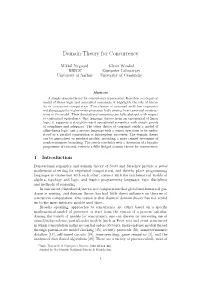 Domain Theory for Concurrency