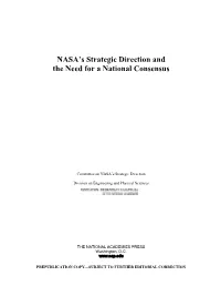 NASA's Strategic Direction and the Need for a National Consensus