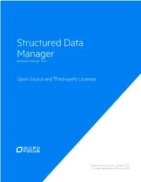 SDM 7.61 Open Source and Third-Party Licenses