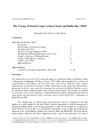 The Voyage of David Craigie to Davis Strait and Baffin Bay (1818)