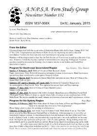 A.N.P.S.A. Fern Study Group Newsletter Number 132