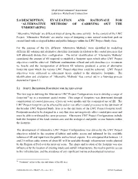 Alternative Methods’ of Carrying out the Undertaking