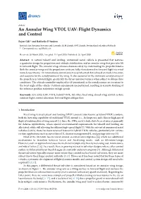 An Annular Wing VTOL UAV: Flight Dynamics and Control