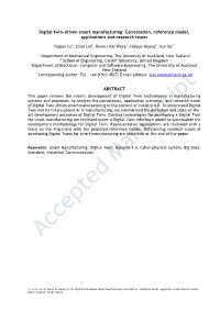 Digital Twin-Driven Smart Manufacturing: Connotation, Reference Model, Applications and Research Issues