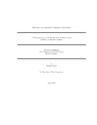 Heuristics for Searching Chemical Structures a Thesis Presented To