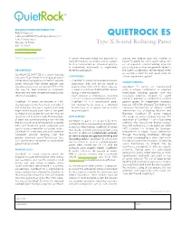 Quietrock EZ-SNAP Submittal