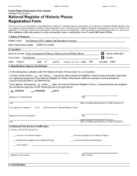 2013 Update and Boundary Increase Nomination
