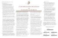 A Circumpolar Inuit Declaration on Sovereignty in the Arctic