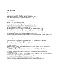 (Engineering Mathematics), 1966 MS, California Institute of Technolog