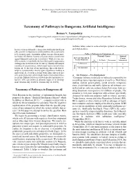 Taxonomy of Pathways to Dangerous Artificial Intelligence