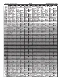 Sunday Morning Grid 7/25/21 Latimes.Com/Tv Times