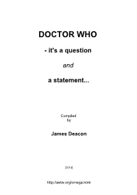 Dr Who Pdf.Pdf