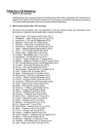 Faqs for LTE Roaming 1