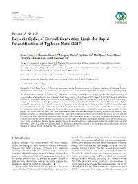 Periodic Cycles of Eyewall Convection Limit the Rapid Intensification of Typhoon Hato (2017)