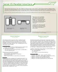 Serial VS Parallel Interface