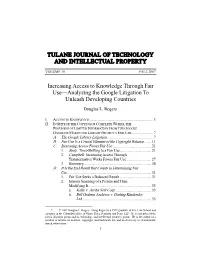 Tulane Journal of Technology and Intellectual Property