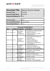 Generic Structure Template AUTOSAR CP Release 4.3.1