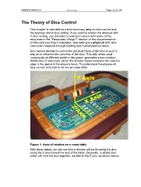 The Theory of Dice Control