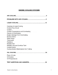 Engine Cooling Systems