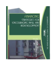 Financing Strategies for Encouraging Infill and Redevelopment