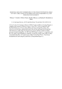 Regional Geologic Framework of the Inner-Continental Shelf Off New York: Baseline Information for Environmental and Resource Management