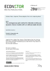 The Endogenous Grid Method for Discrete-Continuous Dynamic Choice Models with (Or Without) Taste Shocks